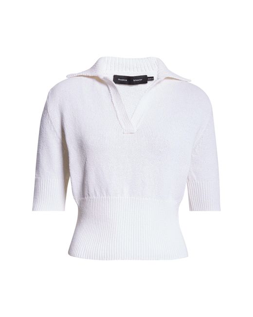 Proenza Schouler White Reeve Polo Sweater