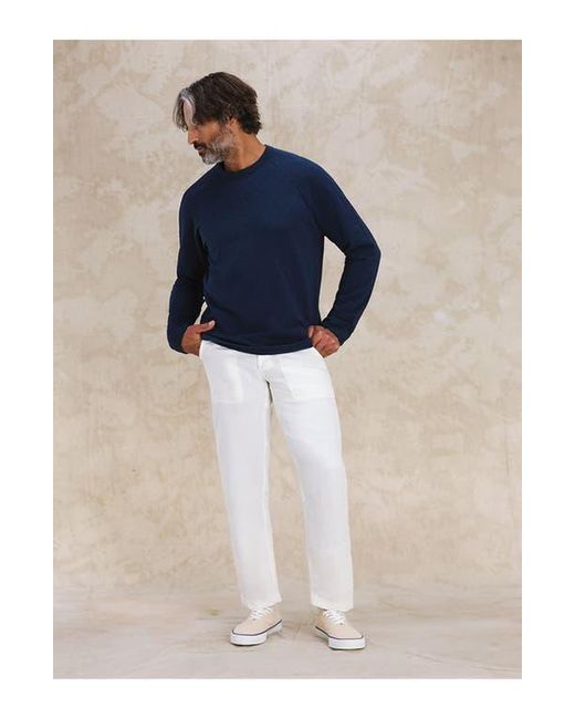 Fortela Blue Indiana Cotton Long Sleeve T-Shirt for men