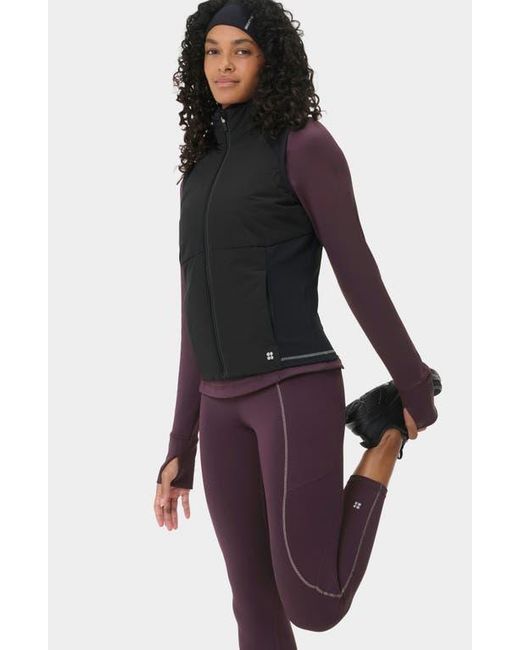 Sweaty Betty Purple Therma Boost Pocketed 7/8 Running Leggings