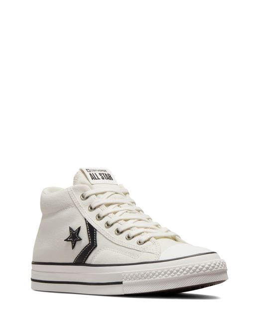 Converse White All Star Star Player 76 Mid Top Sneaker for men