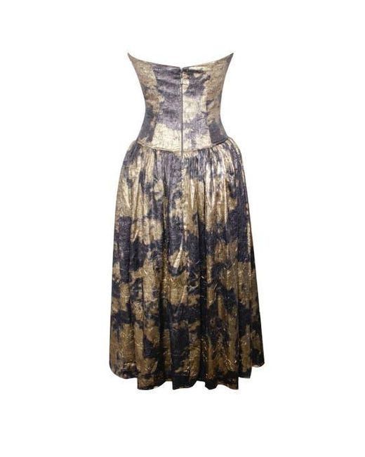 Miss Circle Women's Saanvi Strapless Drop Waist Midi Dress Miss Circle Women's Saanvi Strapless Drop Waist Midi Dress