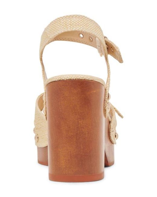 Dolce Vita Natural Yandy Ankle Strap Platform Sandal