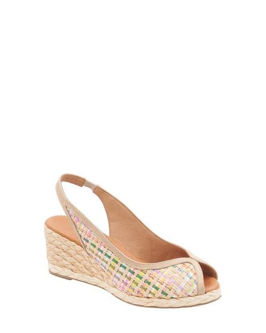 Andre Assous Metallic Audrey Espadrille Wedge Sandal