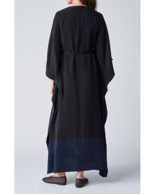 ocean + main Blue Belted Caftan