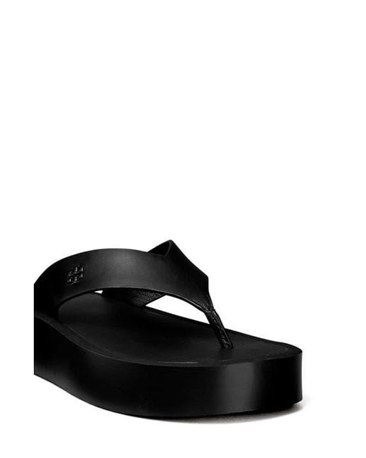 Tory Burch Black Platform Flip Flop