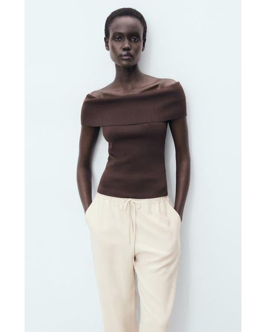Mango Natural Flowy Drawstring Pants