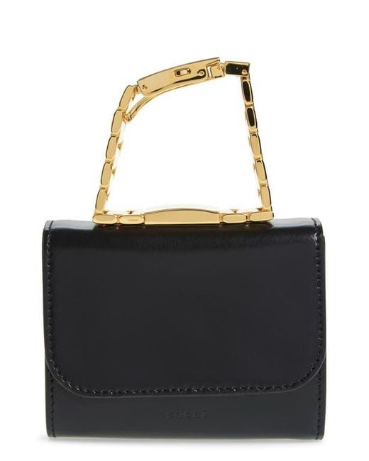 Sacai Bracelet Watch Handle Trifold Bag in Black | Lyst