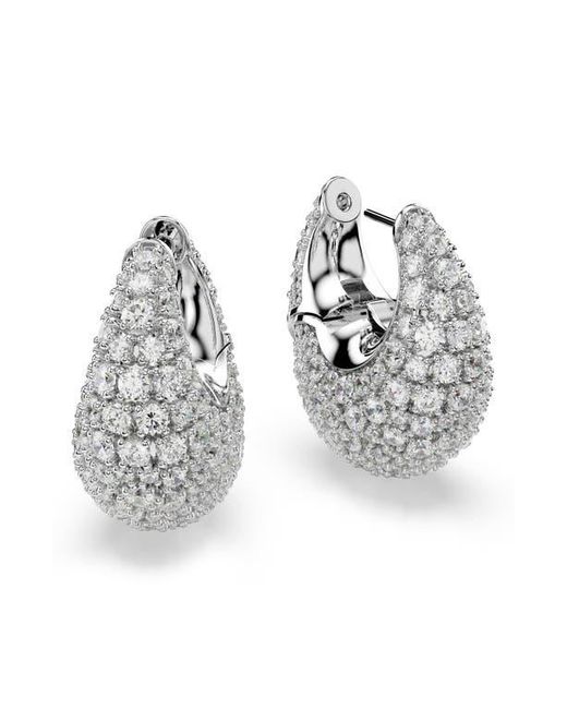 Swarovski Metallic Sublima Crystal Hoop Earrings