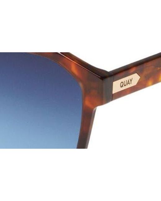 Quay Blue Soundcheck 48mm Gradient Aviator Sunglasses for men
