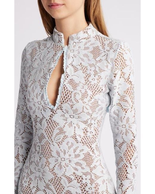 House Of Cb Brianna Long Sleeve Lace Body-Con Minidress in
