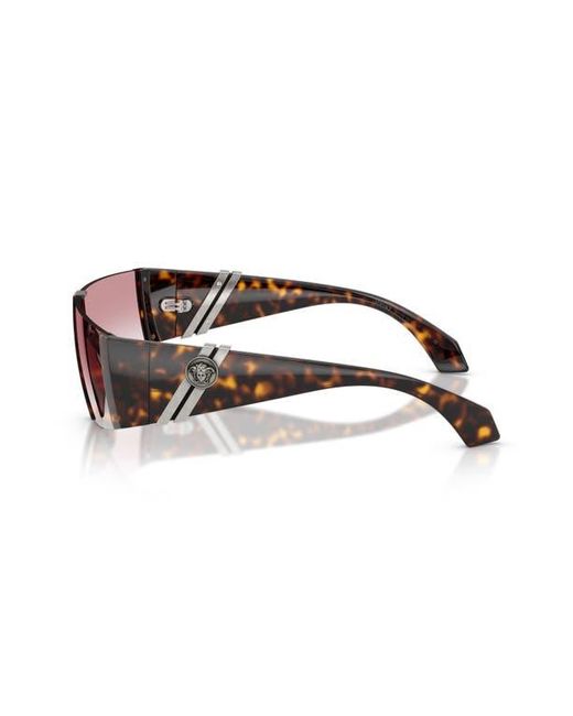 Versace Brown 136Mm Rectangular Sunglasses