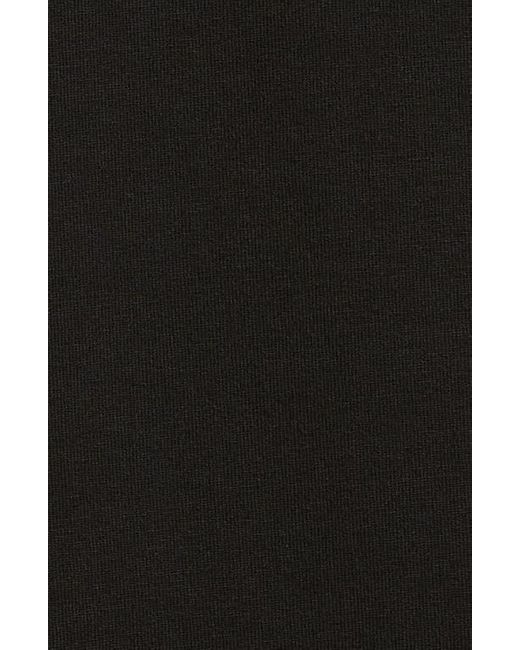 Eileen Fisher Black Crewneck Long Sleeve Tunic Top