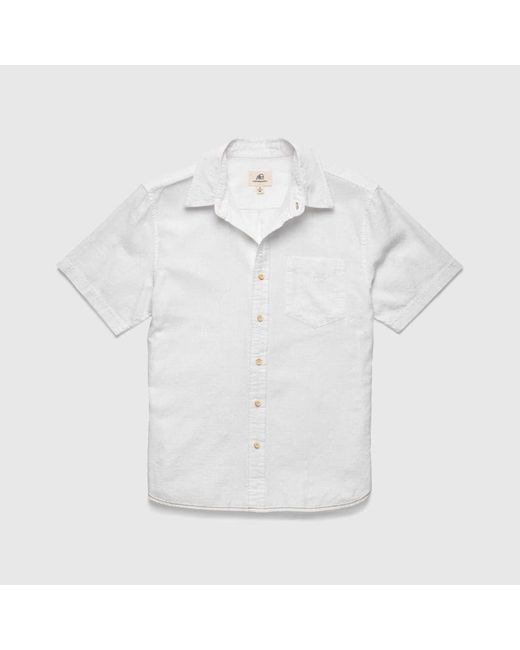 Surfside Supply White Joey Slub Island Shirt for men