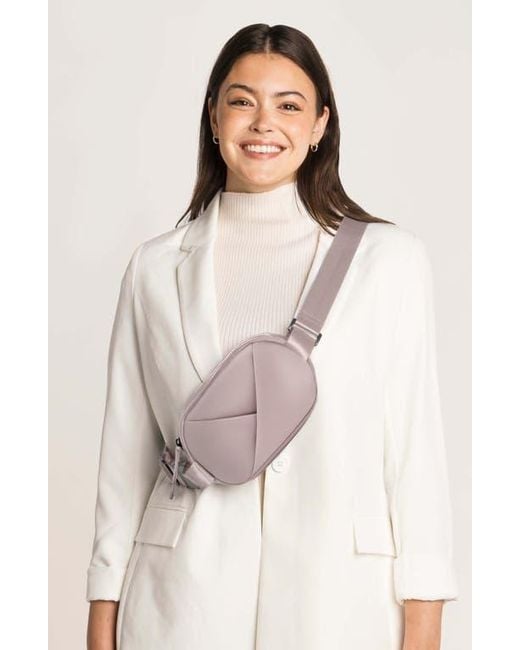 Lux and Nyx Pink Origami Sling Bag And Belt Bag For