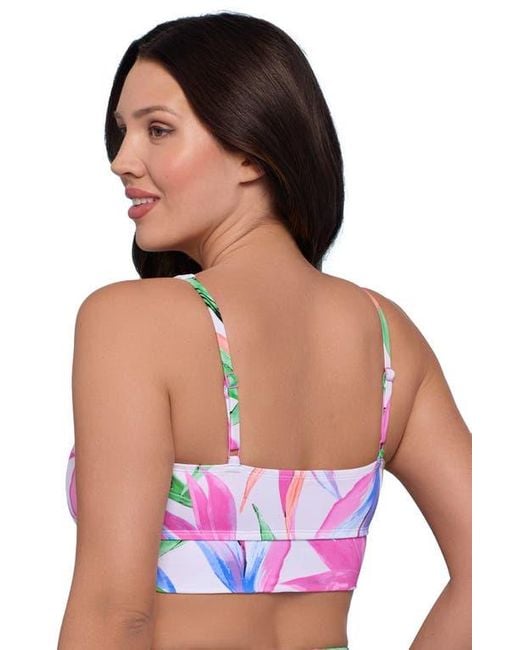 S3 Black U-Wire Adjustable Midkini Swim Top