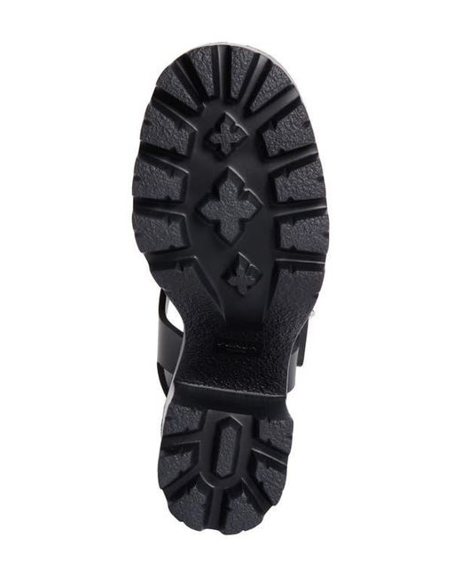 Prada Black Stride Flow Cage Platform Sandal