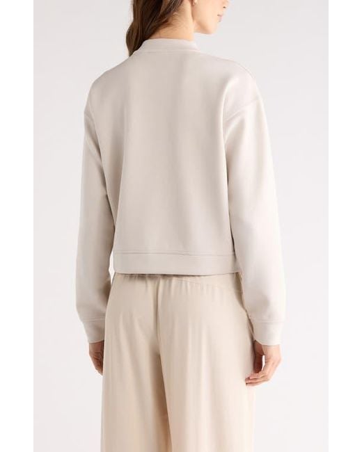 Zella Natural Ultra Luxe Snap Front Jacket