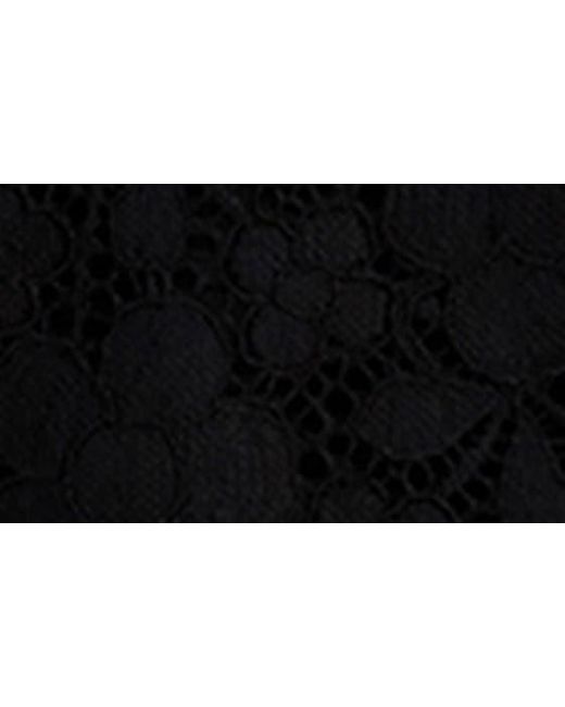Desigual Black Floral Lace Minidress