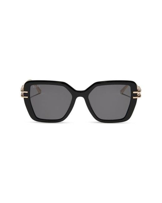 DIFF Black Dasha 50Mm Square Sunglasses
