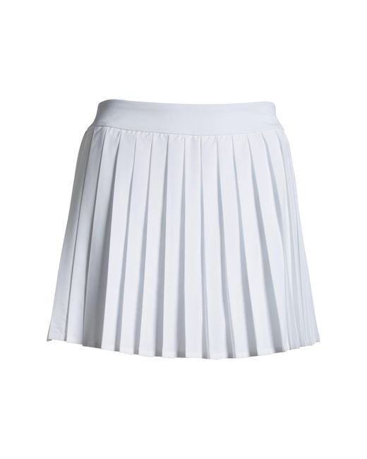 Zella White Pleated Tennis Skirt With Shorts