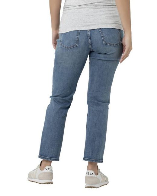 Ripe Maternity Blue Hunter Over Bump Crop Jean