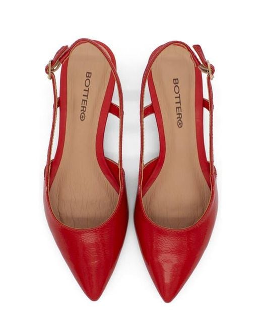 BOTTER Red Botolivia Legacy Pointed Toe Slingback Pump