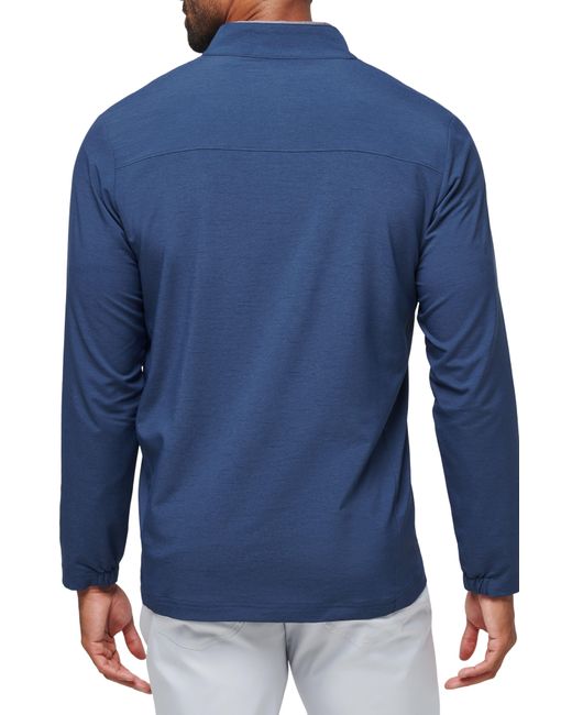 Travis Mathew Blue Valley View Zip Jacket for men