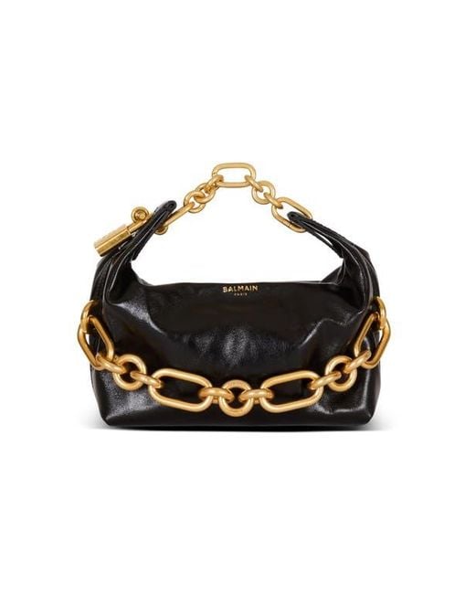Balmain Black Mini Sync Bag