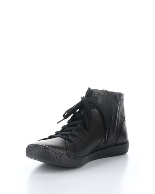 Softinos Black Ibbi Lace-up Sneaker