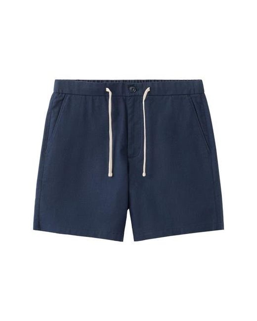 Mango Blue Drawstring Shorts for men