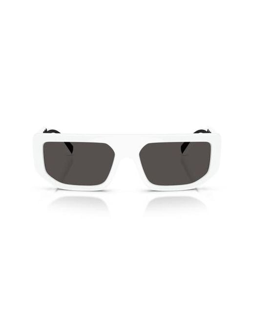 Dolce & Gabbana Black 56Mm Rectangular Sunglasses