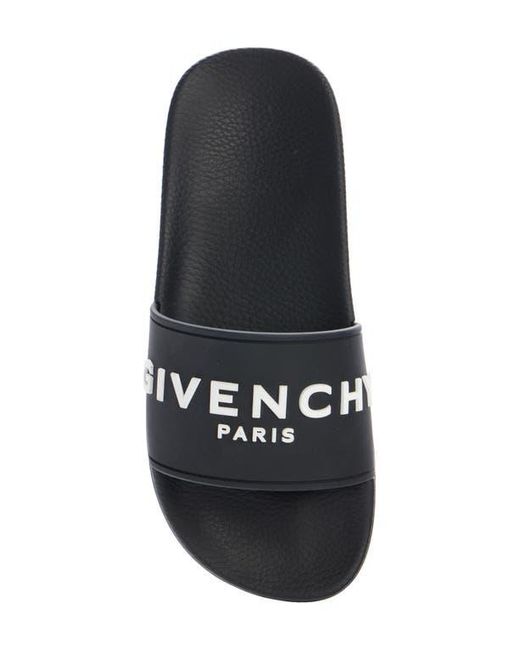 Givenchy Black Logo Slide Sandal for men