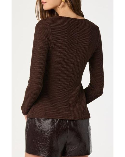 Astr Black Split Front Bow Top