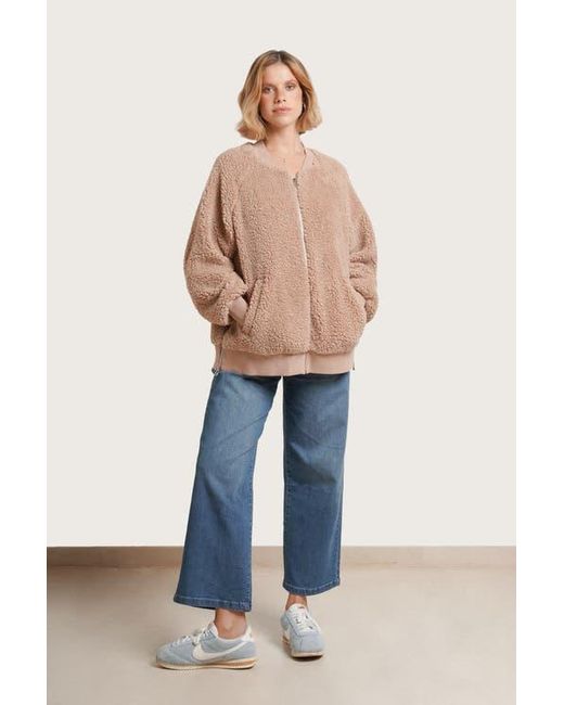 Nom Maternity Blue Cozy Before & After Maternity Jacket