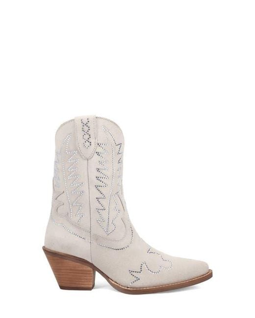 Dingo White Tiny Pony Rhinestone Western Boot