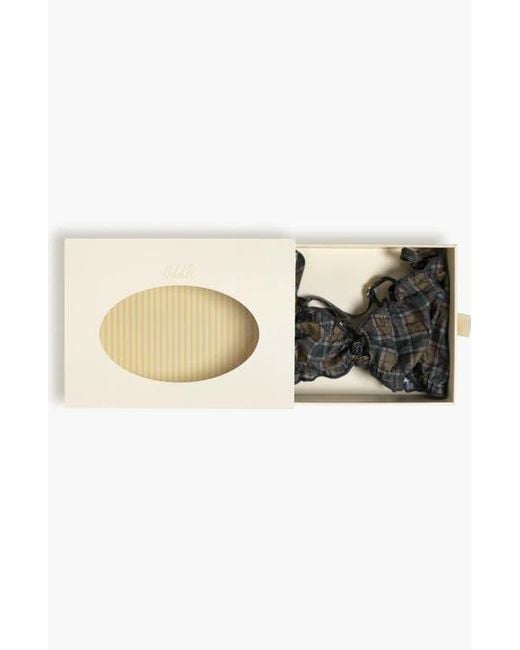 Oddli Black Plaid Bralette