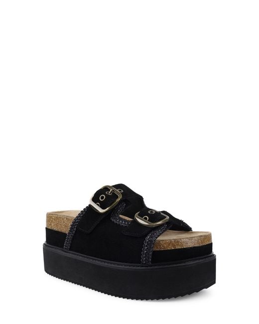 Zigi Black Platform Sandal