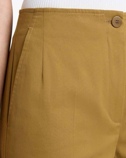 Santorelli Natural Lily Wide Leg Pants With Slanted Side Pockets