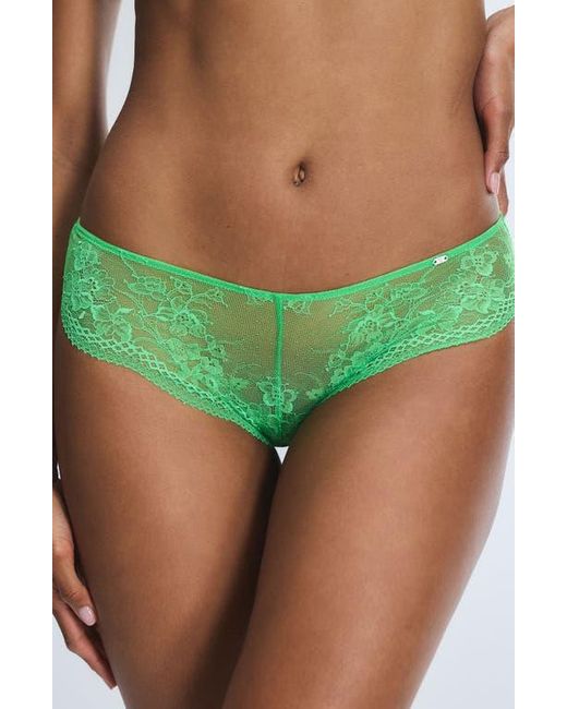 Savage x Fenty Green Top Drawer Lace Cheeky Briefs