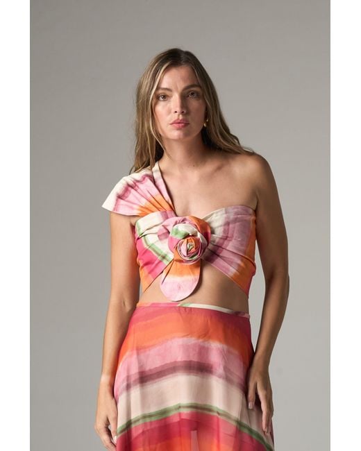 JBQ Multicolor Camelia Top