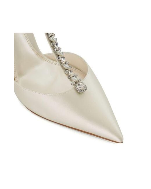 Dune White Devotional T-Strap Pointed Toe Pump