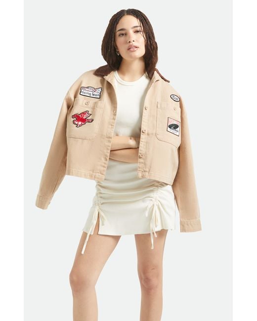 Brixton Natural Utopia Patchwork Overshirt