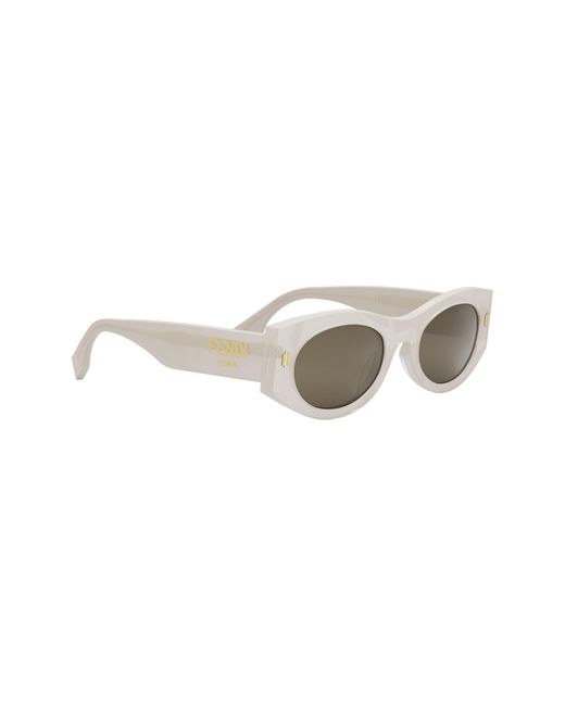 Fendi Multicolor The Roma 52mm Oval Sunglasses