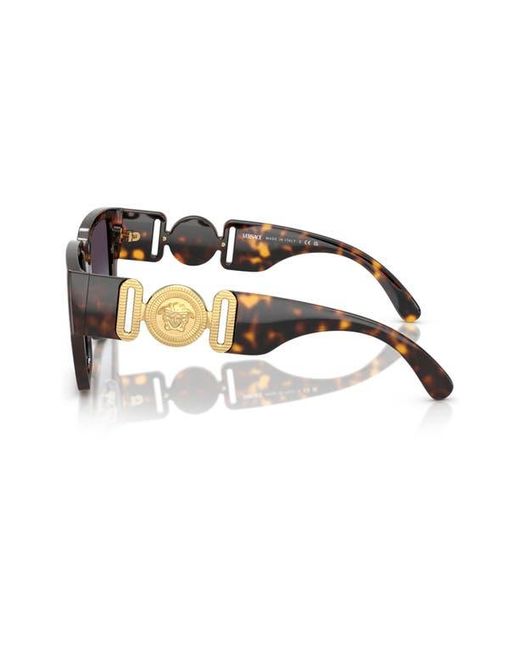 Versace Brown Biggie 57Mm Rectangular Sunglasses for men