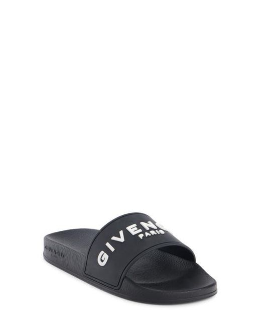 Givenchy Black Logo Slide Sandal for men