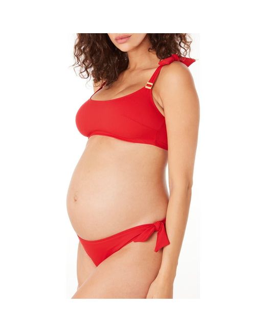 Cache Coeur Red Maternity Bikini Porto Vecchio