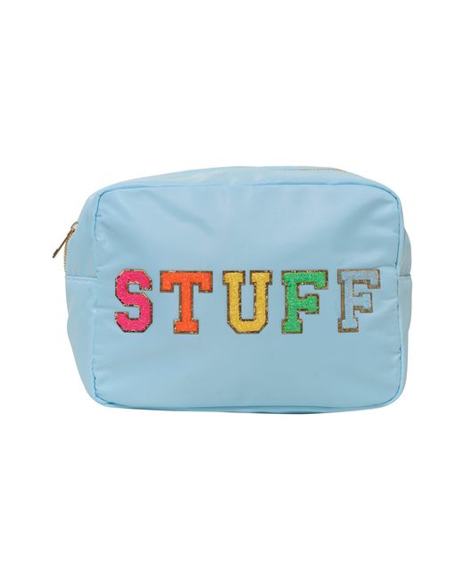 Malibu Sugar Blue Nylon Pouch W/ Stuff Patch