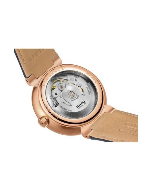 Rado Blue Florence Automatic Leather Strap Watch, 39Mm