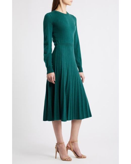 slim fit dress slacks Dress in Forest Green – Grá Cashmere main image 1