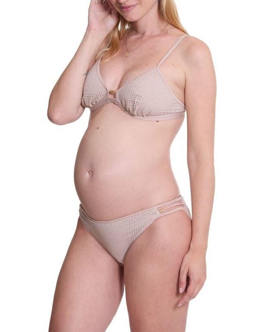 Cache Coeur Pink Milos Triangle Maternity Bikini